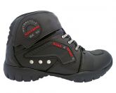 Bota Masculina Motociclista Gogowear Couro Preta